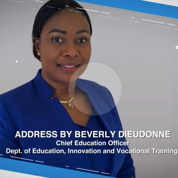 Address by Beverly Dieudonne Chief Education Officer on Child Cancer Month 2024 artwork