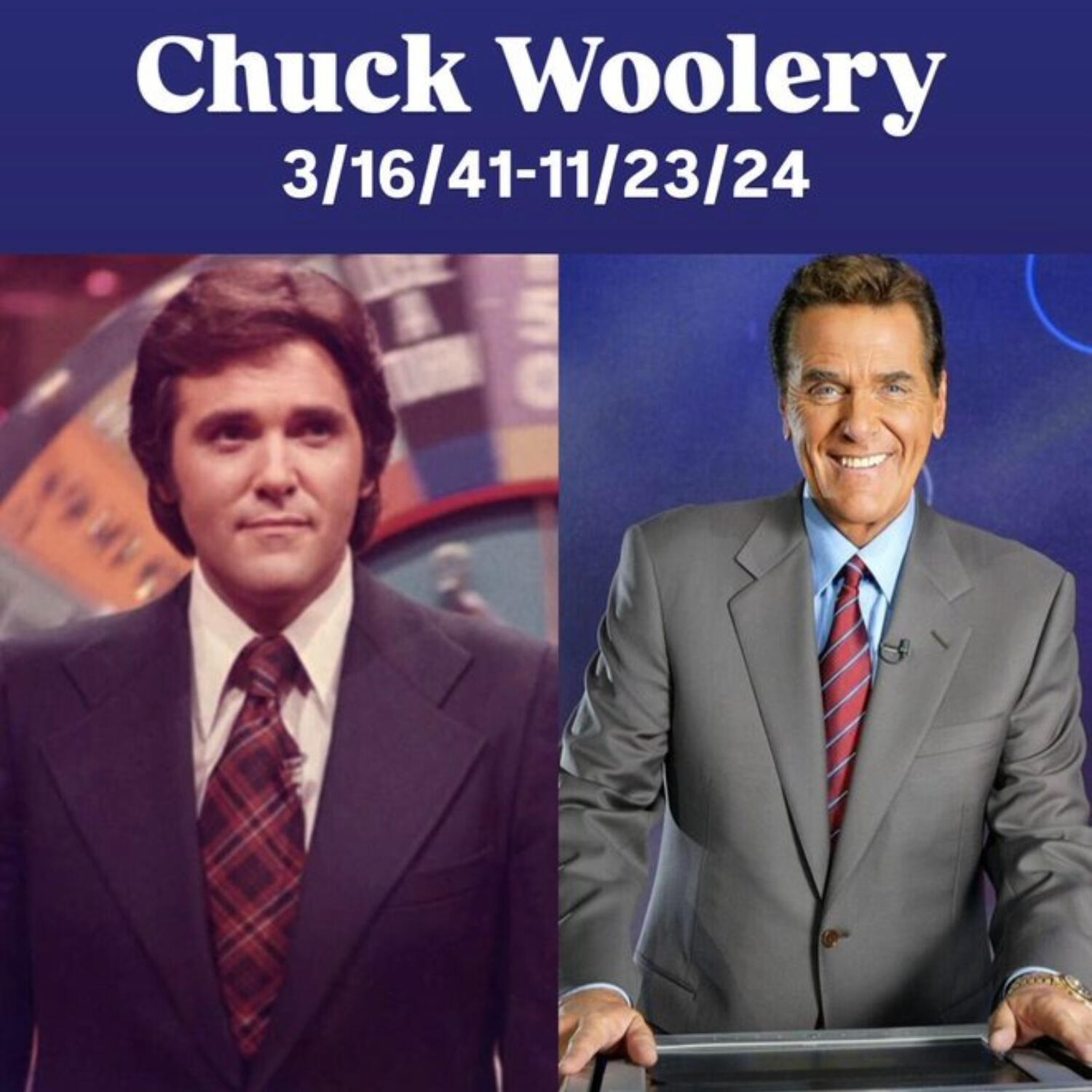 Chuck Woolery memories + classic TV commercials + Trivia for Topps cards + episode artwork