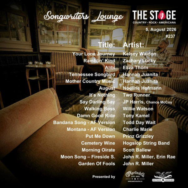 Songwriters Lounge vom 5. August 2026 artwork