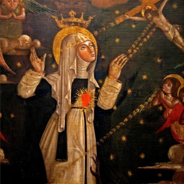 Svatá Kateřina Sienská nás učí modlitbě artwork