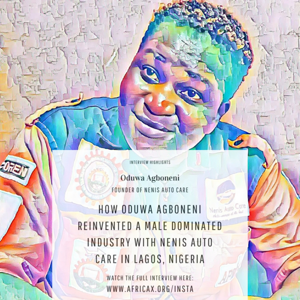How Oduwa Agboneni reinvented a male dominated industry with Nenis Auto Care in Lagos artwork