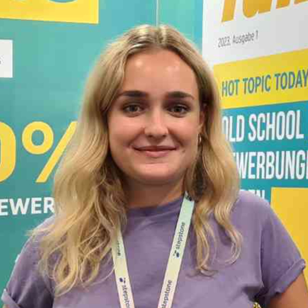 Karoline Bierlich (Talk'n'Job): ‘Bewerbung ohne Registrierung und Lebenslauf per Chat’ artwork